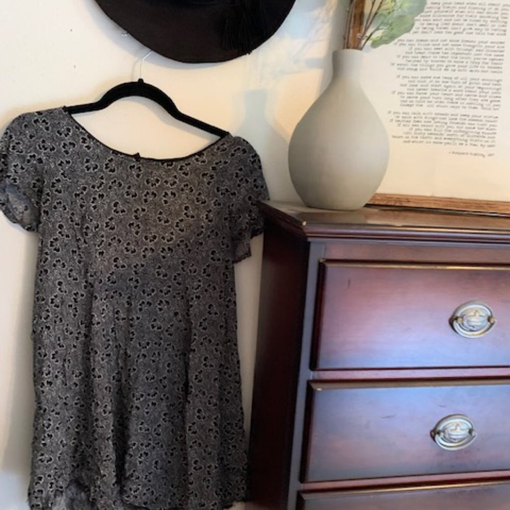 Black Floral Dress